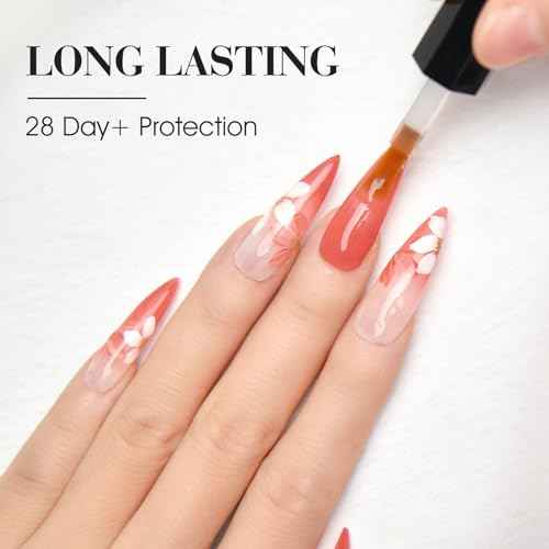 CANNI Top Coat Gel Nail Polish, High Gloss Soak Off U V Gel Nail Top Coat For French Nail Manicure Salon DIY
