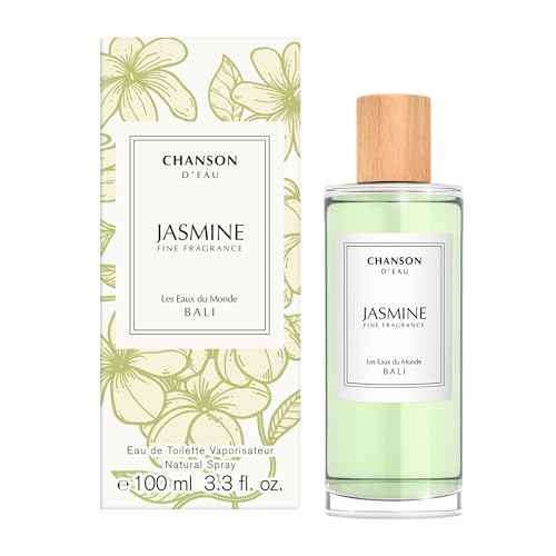 Chanson Jasmine Eau de Toilette 3.4 fl oz (Pack of 1), Notes of Jasmine, Tuberose, and Vanilla, Women's Fragrance, Long Lasting, Everyday Fragrance, Travel Size