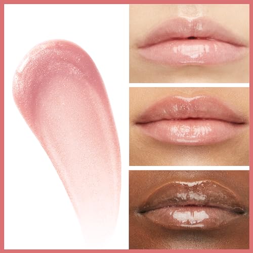 Maybelline Lifter Gloss, Hydrating Lip Gloss with Hyaluronic Acid, High Shine for Plumper Looking Lips, Opal, Pink Neutral, 0.18 Ounce