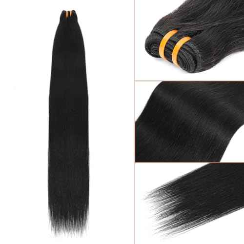 16A Raw Human Hair Bundles 100% Burmese Virgin Straight Bundles Human Hair, Sliky Boutique Extensions, Can Be Dyed and Restyled, Full Ends, Vertical Smooth (Straight 1 Bundle, 24 Inch)
