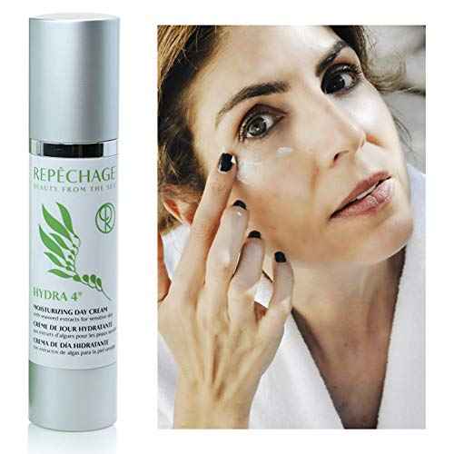 Repechage Hydra 4 Daily Moisturizer Face Cream - 1.7 Fl OZ Age Defying Skin Care Protection Lotion | Retinol, Lactic & Hyaluronic Acid Cream, Vitamin E & C - Dry and Sensitive Skincare