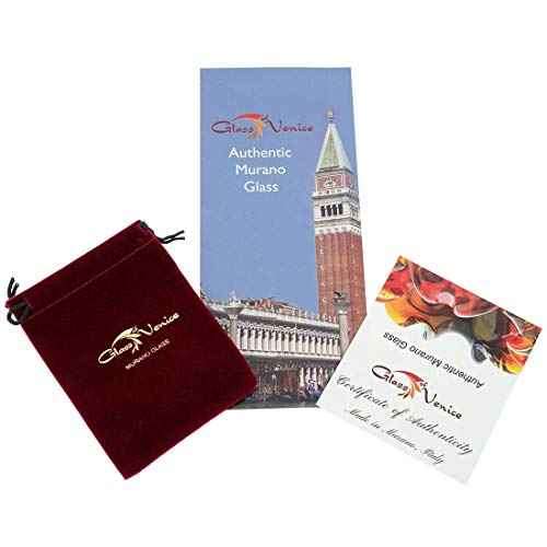 Glass Of Venice Murano Glass Venetian Reflections Hair Clip - Aqua Gold