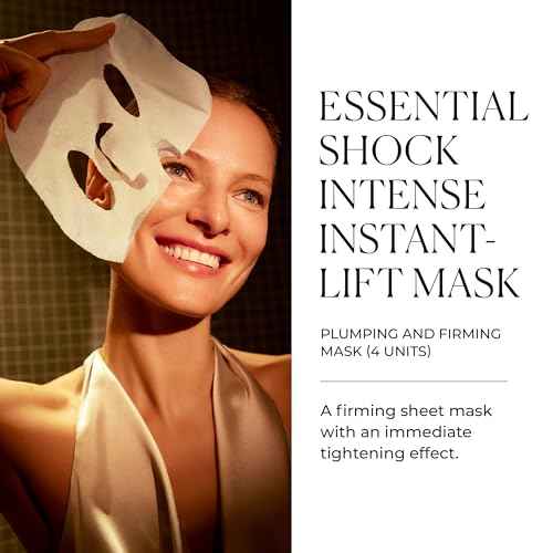Natura Biss? Essential Shock Intense Instant-Lift Mask, Firming Sheet Mask, Hydrates, Firms & Plumps, For All Skin Types, 4 units