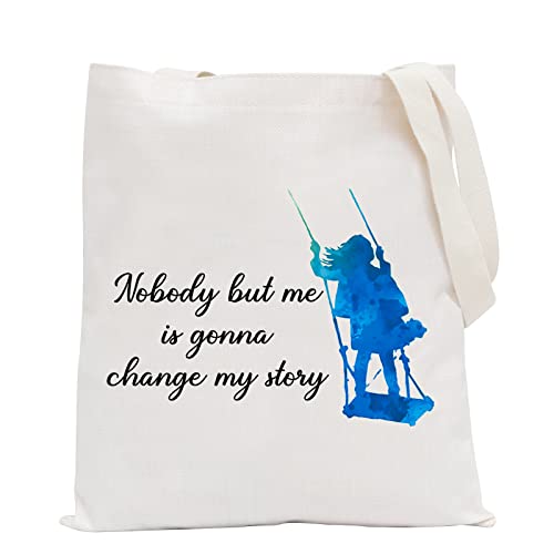 POFULL Musical Inspired Gift Nobody But Me Is Gonna Change My Story Cosmetic Bag Musical Theatre Gift (Nobody But Me Tote Bag)