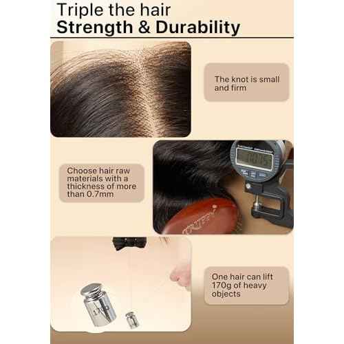 Triippy Raw Hair 2x6 HD Lace Closure Body Wave More Less Shedding than Regular Virgin Hair, 0.10mm Ultra-Thin 2x6 Swiss Real HD Lace with 100% Raw Cambodian Human Hair£¨16 Inch£©