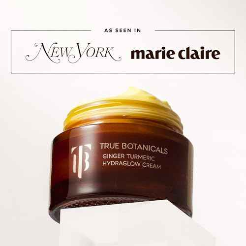 True Botanicals - Ginger Turmeric Hydraglow Cream | Non-Toxic, Cruelty-Free | Hypoallergenic | Lightweight, Long Lasting Hydration, Age-Correcting Antioxidants | MADE Safe (1.7 oz | 50 ml)