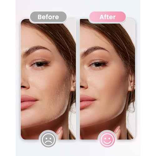 Dermaplane Razor For Women Face, 3 Adjustable Dermaplaning Tool, Facial Hair Removal Razors with Led Light for Peach Fuzz,Rechargeable Sonicsmooth Facial Hair Remover with 8 Replacement Blades (White)