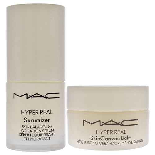 Bizzare Blizzard Snow Peony Hyper Real Kit by MAC for Women - 2 Pc 0.5oz Hyper Real Serum, 0.5oz Hyper Real Cream