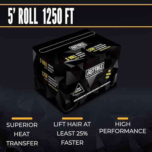 5" Hair Foil Roll - Aluminum Foil Roll for Hair Coloring - Medium Weight Foils For Highlighting - 1250 ft