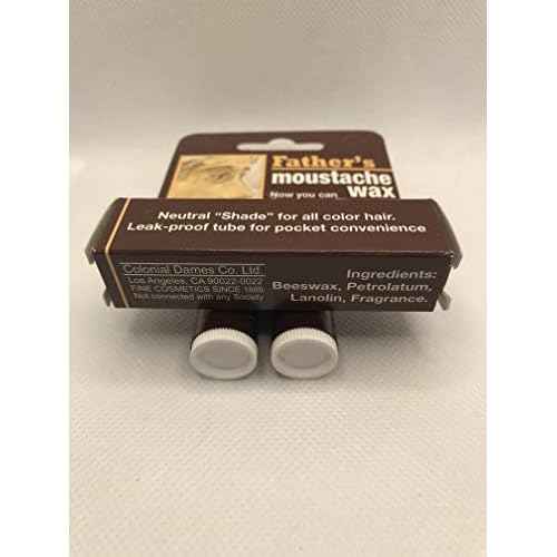 8 Pack Father's Moustache Wax Neutral. Neutral Shade for All Color Hair. Leak Proof Tube for Pocket Convenience (8). ON All Multi Packs at Checkout.