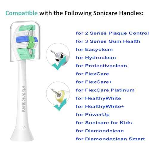 Replacement Toothbrush Heads(10 Pack) Compatible with Philips Sonicare Brush Heads for Hx6920, 4100 2 Series, HX9023 Hx6240 Hx6610 Snap on Electric Tooth Brush Refill