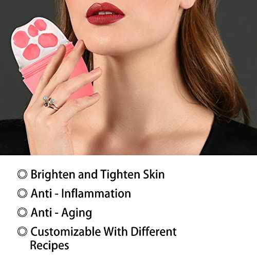 2Pack Ice Roller for Face, Evmliy Silicone Ice Face Roller to Tighten and Lift skin for Face & Eye Puffiness Relief, Reusable Facial Mold for Neck Natural Glow, Skin care for women beauty