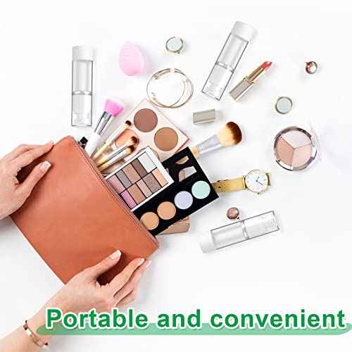 Sabary 60 Pcs Clear Airless Pump Bottles Refillable Cosmetic Travel Size Dispenser Vacuum Plastic Travel Bottles Empty Lotion Pump Dispenser Liquid Toiletry Container(1 oz)