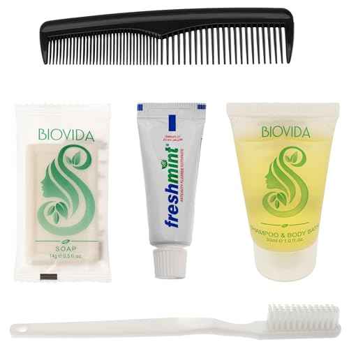 Moda West 24 Hygiene Kits - Bulk Case of Wholesale Basic Toiletry Kits for Men, Women, Travel, Charity 5 Pc Kit