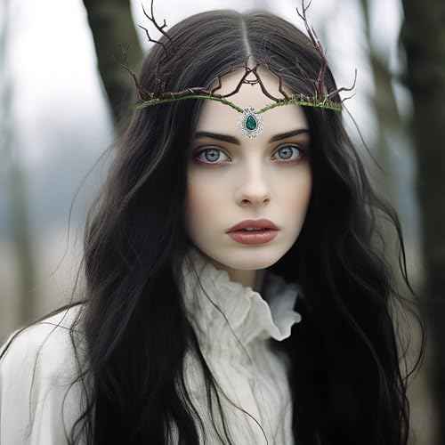 Vivivalue Floral Crown Women Flower Headband Floral Headpiece Halo Wedding Party Festival Photos