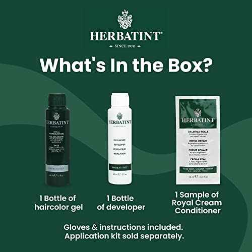 Herbatint Permanent Haircolor Gel, 5N Light Chestnut, Alcohol Free, Vegan, 100% Grey Coverage - 4.56 oz (3 Pack)