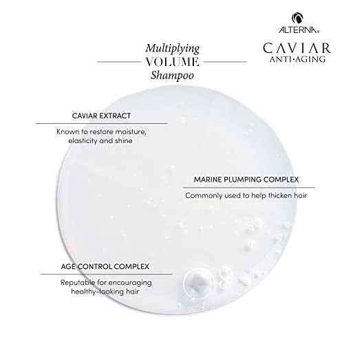 Alterna CAVIAR Anti-Aging Multiplying Volume Shampoo | For Fine, Limp or Thin Hair | Create Instant Volume and Thickness | Sulfate Free