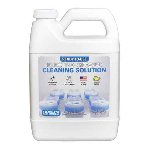 32oz Shaver Cleaning Solution & Easy Refill. Compatible with Braun Clean & Renew