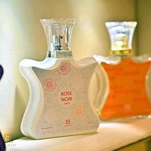 AHMED Rose Noir 75mL, a Stunning Fragrance of Soft Nuances of Rose, Jasmine, Woods, Ambergris and Ginger Flower Accords by Al Maghribi Arabian Oud