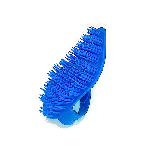 ZAVHOZ Anti Cellulite Body Massager Skin Care Anti-Aging Tool Tightening Toning Elasticity Lifting Brush Scrubber Blood Circulation Improving Exfoliating Shower Sauna Massaging Accessory (Blue)