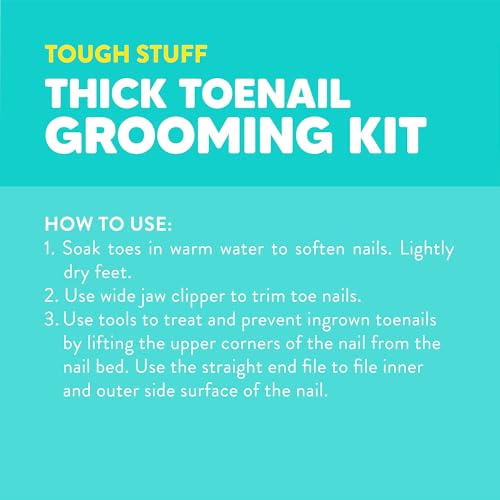 Onyx Professional 3 Piece Thick Toenail Grooming Kit - Includes Stainless Steel Toenail Clippers and 2 Tools for Smoothing, Shaping and Cleaning, Cut Through Thick Toenails, Healthy Feet