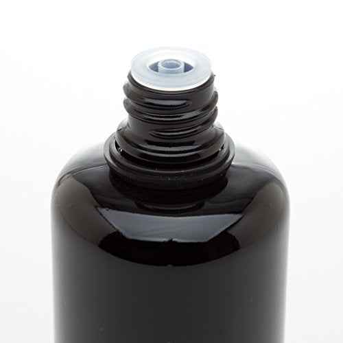Infinity Jars 100?ML Black Ultraviolet Glass Bottles Airtight, Leak-Proof, Smell-Proof Screw-Top Containers for Essential Oils, Perfume, Lotion, Travel Storage, Reusable 7 Bottles Variety Pack