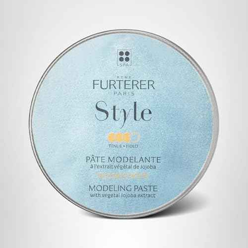 Rene Furterer STYLE Modeling Paste - Sculpts & Texturizes - Flexible Hold - With Moisturizing Jojoba Extract - All Hair Types - Vegan & Silicone-Free - 2.5 fl. oz.
