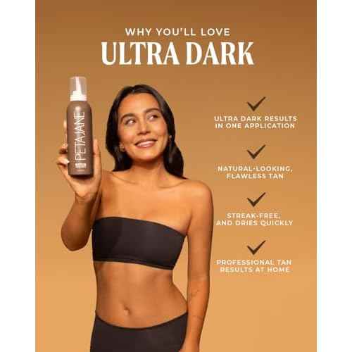 PETAJANE Ultra Dark Tanning Mousse, 7 Fl Oz, Pack of 2