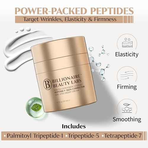 Collagen Booster Peptide Face Cream w Hyaluronic Acid ? Peptide Face Moisturizer for Women, Hydrating, Non-Greasy, for Firming, Smoothing, Younger-Looking Skin, Fragrance-Free