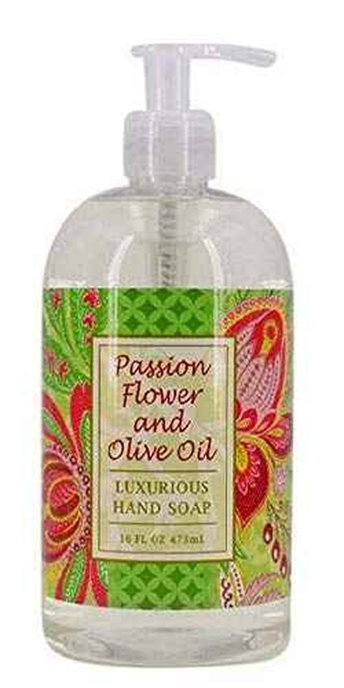 Greenwich Bay Body Care Spa Quartet - Hand Soap, Lotion, Body Butter, and Soap Bar Square - Luxurious Shea Butter Skin Care in Captivating Botanical Scents (Passion Flower & Olive Oil)