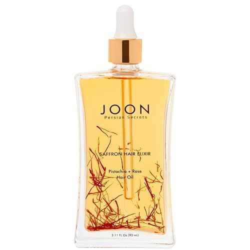 Joon Saffron Hair Elixir Pistachio + Rose Hair Oil, 3.11 Fl. Oz.
