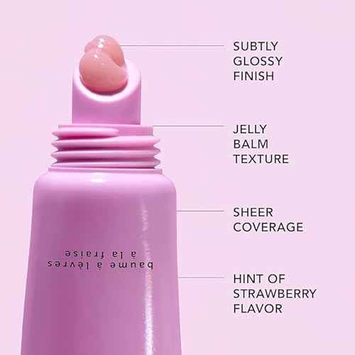 HERBIVORE Dream Jelly Multi-Oil Lip Balm for Hydration + Plumping with Linoleic Acid, Shea Butter, and Vegan Waxes - Plant-based, Vegan, Cruelty-Free