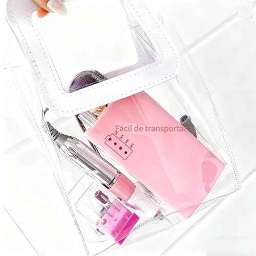 Electric Nail Drill Machine 30000rpm High Speed Nail Polishing Machine with 6 Grinding Heads 100?240V Rechargeable Lithium Battery ABS Material for Manicure Salon or Home Use (US