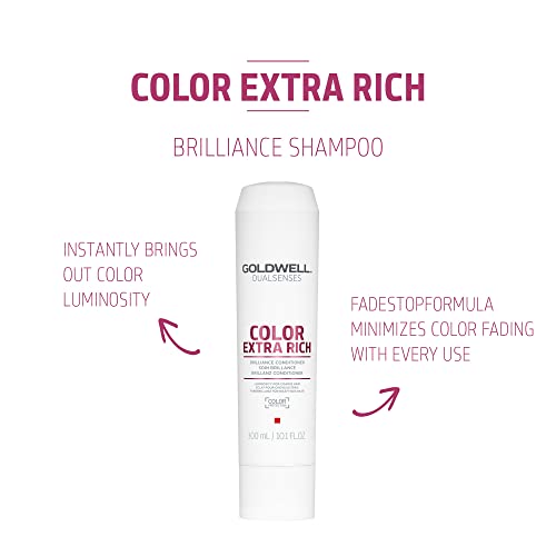 Goldwell Dualsenses Color Extra Rich Brilliance Shampoo and Conditioner Liter Bundle