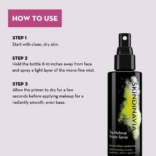 Skindinavia The Makeup Primer Spray Oil Control - Spray On Mattifying Base Layer For Oily Skin & Face - Oil Absorbing, Shine Control, & Pore Minimizer (8 Oz)