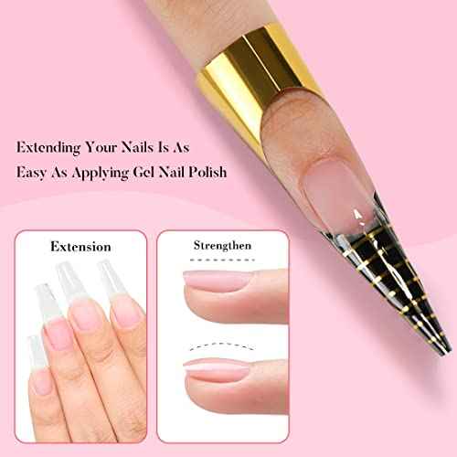 AIMEILI Builder Base Clear Sheer Color Gel, Hema Free, Cruelty Free, Vegan, No Need Slip Solution, Soak Off Gel Nail Polish 6pcs X 10ml - Kit Set 36