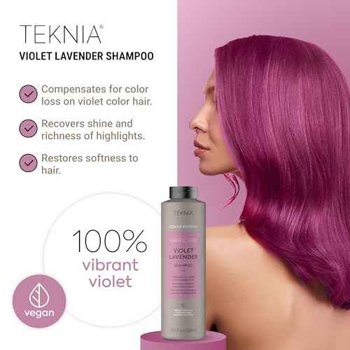 LAKM? Teknia Violet Lavender Color Refresh Shampoo, Color Depositing Shampoo for Purple Hair, 33.8 Fl Oz