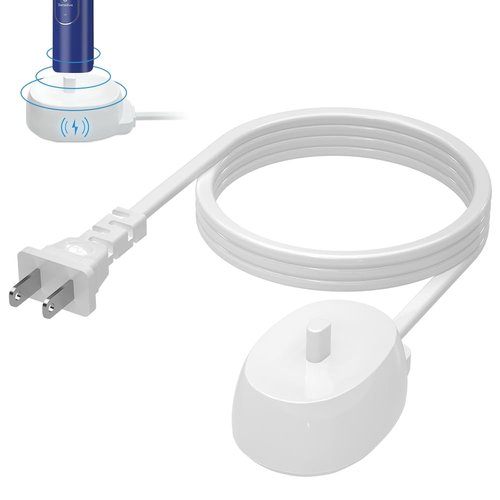 Replacement Charger for Braun Oral-B Electric Toothbrush – Compatible with Oral-B Model 3757, Waterproof IP67 Inductive Charging Base, Portable Travel-Friendly