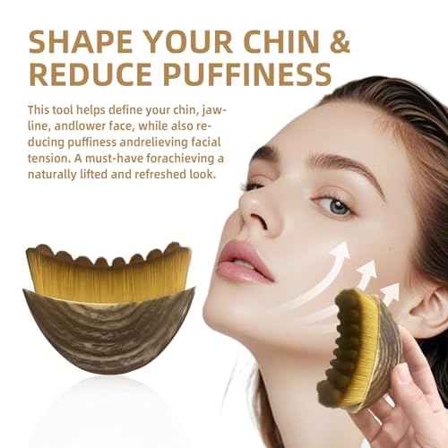 Lymphatic Contour Face Brush,Contour Face Brush for Lymphatic Drainage,Dry Lymphatic Drainage Massager,Ergonomically Designed to Fit The Skin Precisely