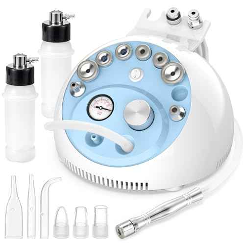 Diamond Microdermabrasion Machine, UNOISETION 3 in 1 Dermabrasion Facial Machine for Exfoliation & Blackhead Removal, Home Use Facial Skin Care Equipment