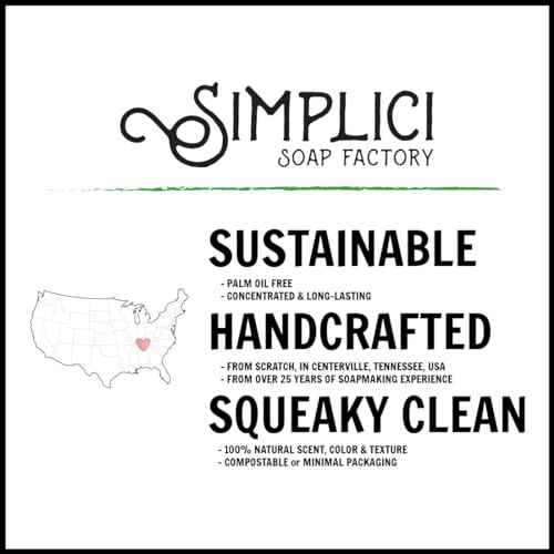 Simplici Cinnamon Orange Natural Soap (smooth + pure essential oils) 6 Bar Value Bag. Palm Free.