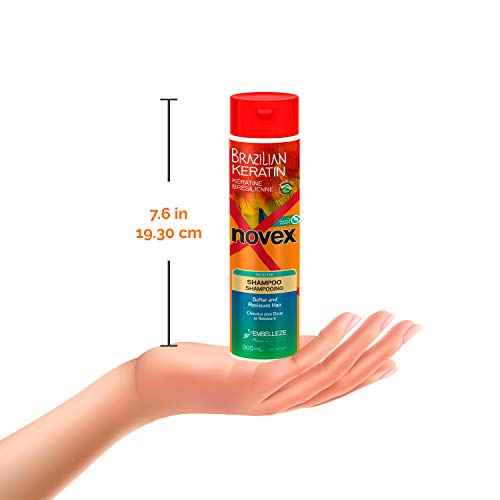NOVEX Shampoo 10.1oz + Conditioner 10.1oz + Mask 35oz Set (Brazilian Keratin)