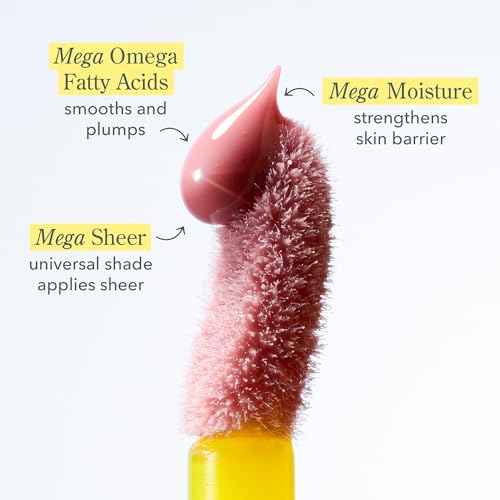 Beekman 1802 Oh Mega Milk Lip Oil - Fragrance Free - Squalane, Vitamin E & Goat Milk - Plumps & Hydrates Lips - 0.14 fl oz