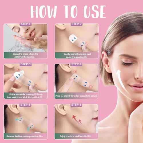 Face Lift Tape Invisible + Neck Tape Lifting Invisible ? Face Tape for Cheeks, Jawline & Eyebrows, Instant Anti-Wrinkle Lift, Hollywood Secret (black2)