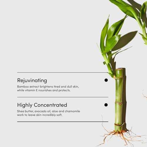 LATHER - Bamboo Lemongrass Body Moisturizer, 8 fl oz - Daily Hydrating Body Lotion - Essential Oils & Vitamins - Aloe, Seaweed, Chamomile, & Cedarwood - Vegan & Cruelty Free - Beauty & Skin Care