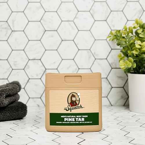 Dr. Squatch NEW Body Wash and Deodorant for Men Gift Set | No Paraben, Phthalate, Sulfate | Odor-Squatching, Aluminum-Free | Pine Tar Body Wash (8 oz, 3-Pack) & Deodorant (2.56 oz, 2-Pack)