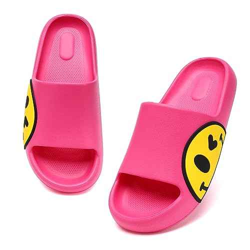 Sandals for Girls and Boys,Mens Slippers Sandals for Women,EVA Anti-Slip Indoor & Outdoor Kids Slippers Smile Face Open Toe Spa Bath Pool Gym House Casual Shower Shoes