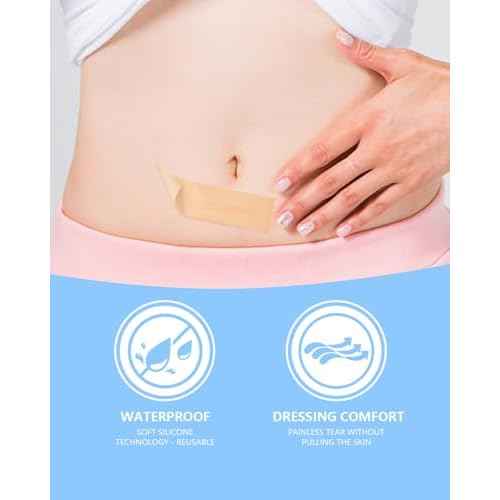 Silicone Scar Sheets, Silicone Scar Tape, 1.6" x 120" Medical Grade Scar Tape Removal Sheets for Surgical, C-Section, Burn Scars (2 Rolls-3M)