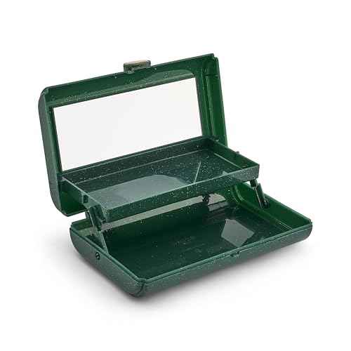Caboodles On-The-Go Girl Makeup Box, Wicked: For Good Glinda Glam Limited Edition, Hard Plastic Makeup Organizer Box, Built-In Mirror, Secure Latch, Includes a Wicked-Themed Sticker Sheet