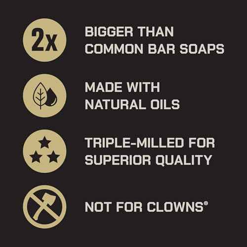 Duke Cannon Naval Diplomacy Big Brick Soap Bar 10 oz - Ocean Air + Mandarin Scent, Triple Milled Long-Lasting Natural Soap, Large Men¡¯s Bar, Supports U.S. Veterans, 4 Pack